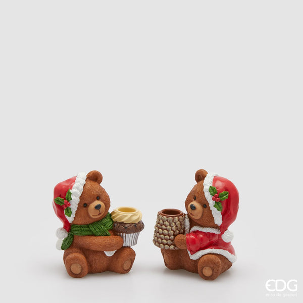 EDG Enzo De Gasperi | Portacandele orso goloso Natale 2025