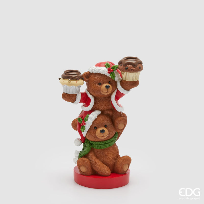 EDG Enzo De Gasperi | Portacandele orso goloso Natale 2025