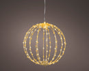 Kaemingk | Decorazione Sfera con Micro LED – Effetto Flash e Luce Calda