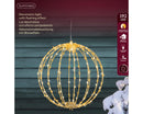 Kaemingk | Decorazione Sfera con Micro LED – Effetto Flash e Luce Calda