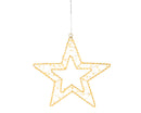 Kaemingk | Decorazione Stella con Micro LED – Effetto Flash e Luce Calda