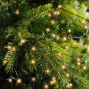 Kit Scenografico Natale | Albero Grandis Fir H 210 cm con Base Tronco e 1000 LED