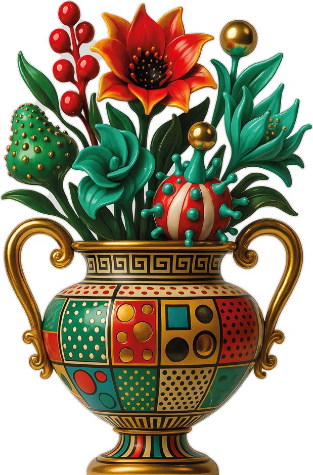 Linee Recanati | Vaso Fiori Natalizio Artpop