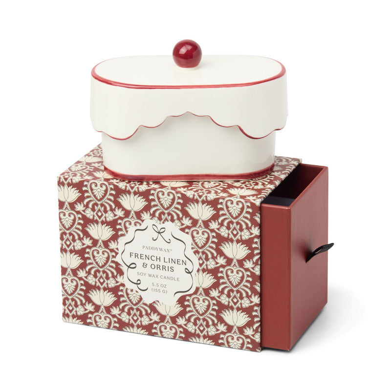 Paddywax | Candela Cherie 5,5oz/155g su piatto in ceramica