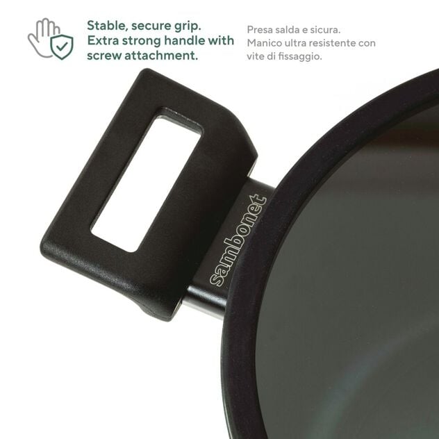 🆕 Sambonet | Wok 1 Manico Titan Pro Green Double Induction in Alluminio