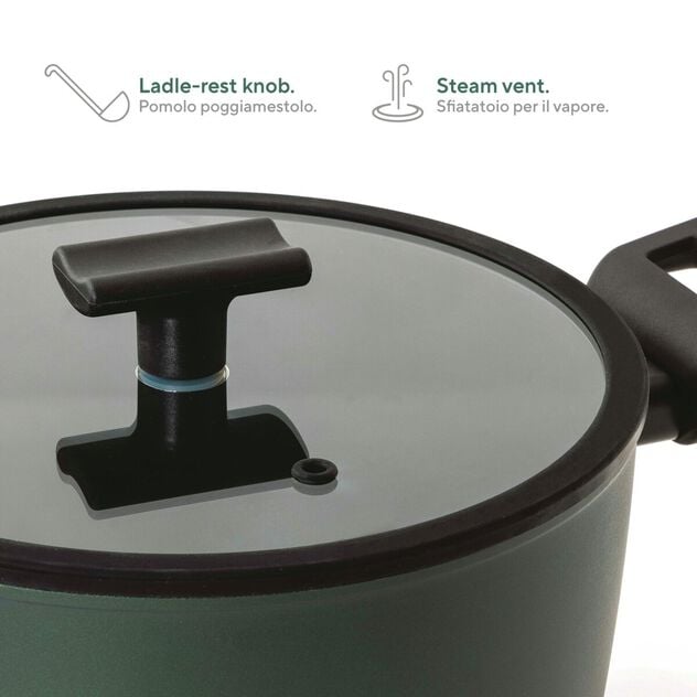 🆕 Sambonet | Wok 1 Manico Titan Pro Green Double Induction in Alluminio