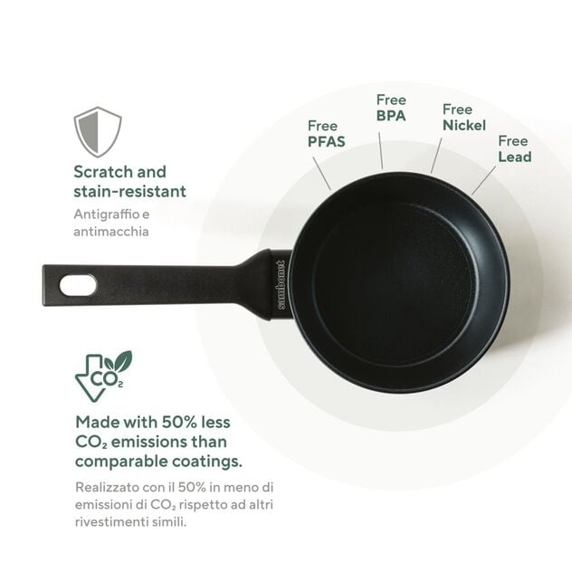 🆕 Sambonet | Casseruola Alta 1 Manico Titan Pro Green Double Induction in Alluminio