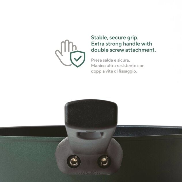 🆕 Sambonet | Casseruola Alta 1 Manico Titan Pro Green Double Induction in Alluminio
