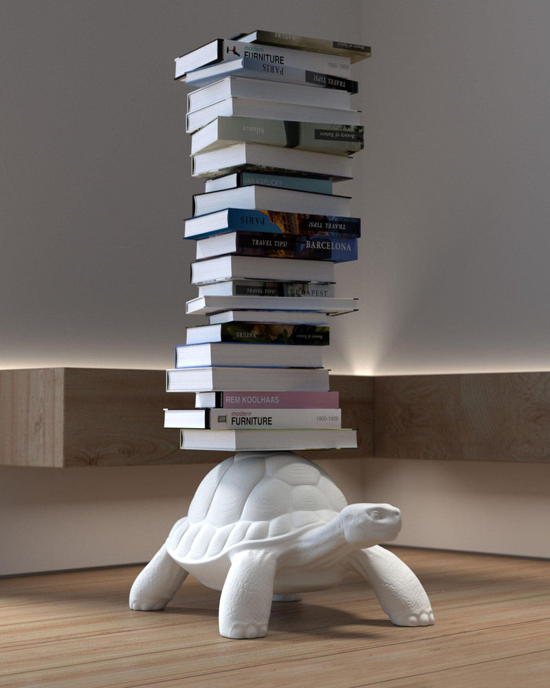 Libreria in polietilene Turtle Carry bianca QEEBOO