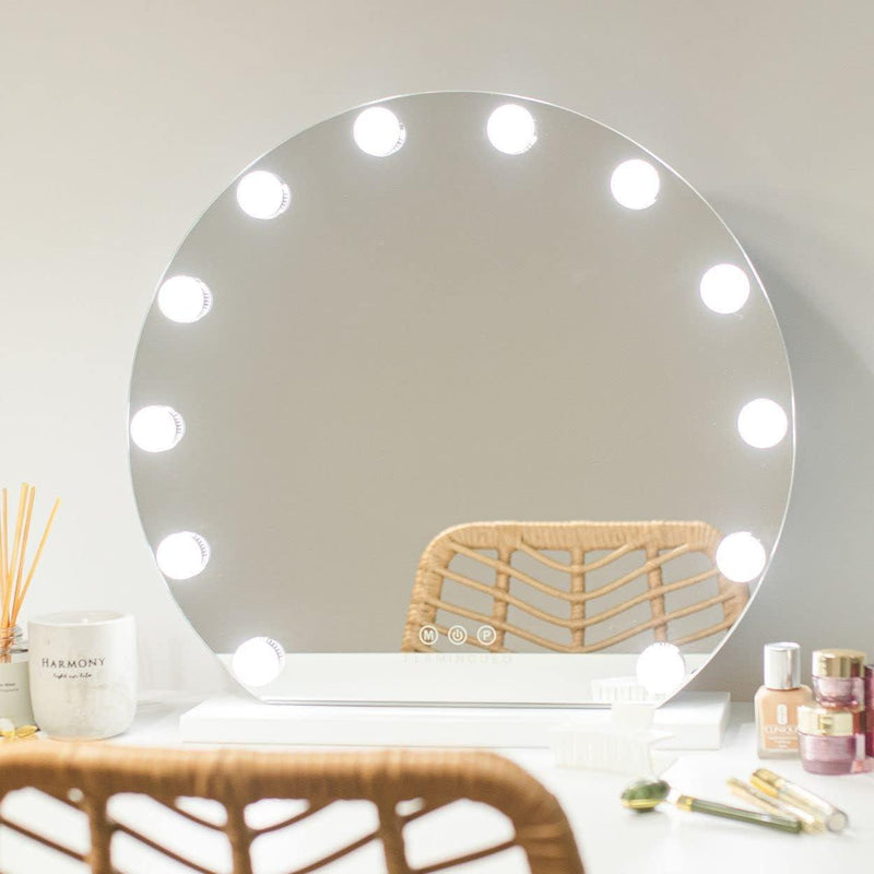 Flamingueo Specchio Trucco con Luci LED da appoggio e da Parete