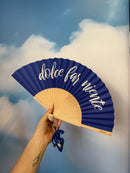 Fisura ⛱️ Ventaglio con Tracolla con Frase 42,5x23 cm.