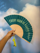 Fisura ⛱️ Ventaglio con Tracolla con Frase 42,5x23 cm.