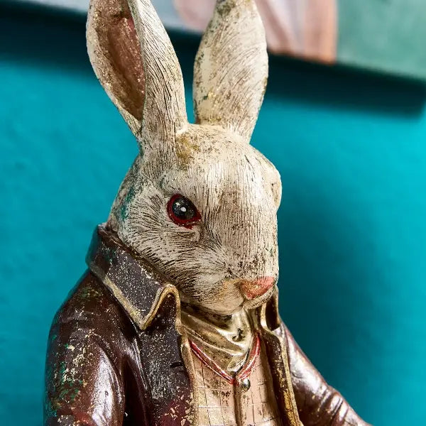 Statuetta Con Vassoio lepre dettaglio