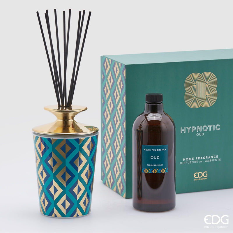 Profumatore HYPNOTIC in Bottiglia ceramica 900 ml. EDG Enzo De Gasperi