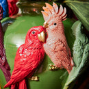 Werner Voß | Vaso con Pappagalli Verde in Poliresina 23x23x26 cm