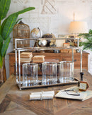 Lanterna In Acciaio cromato Orchidea Milano