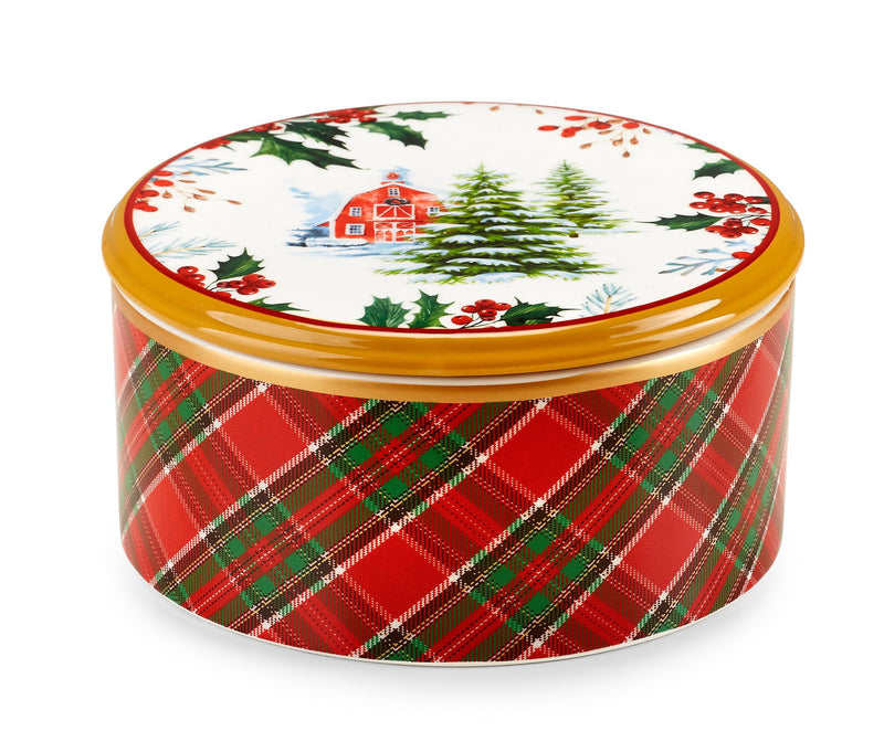 Scatola con Coperchio 25x10 cm Scottish Fade Maison