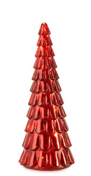 Fade Maison | Albero Natalizio Lumiere Spark Red con LED H 42,5 cm / H 32,5 cm / H 24 cm