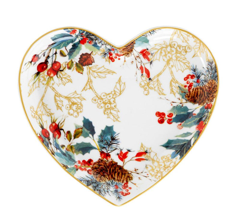 Set 2 Vassoi Cuore 16x18 cm Faith Fade Maison