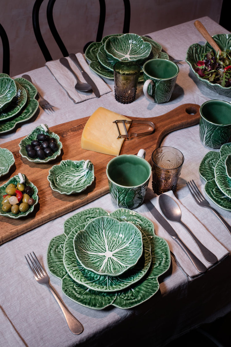 Bordallo - Pinheiro Piatto porta olive in ceramica | Couve - Verde
