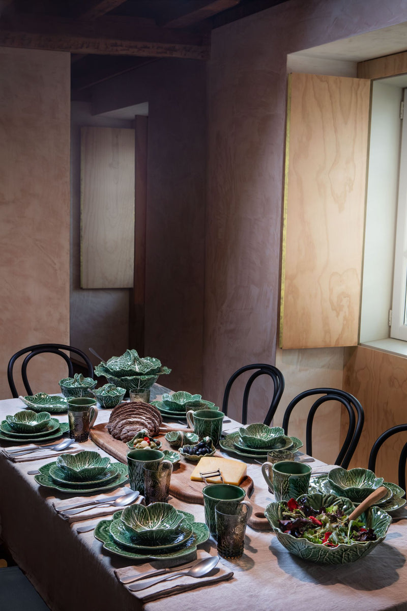 Bordallo - Pinheiro Servizio di Piatti 12 pz. in ceramica | Couve - Verde