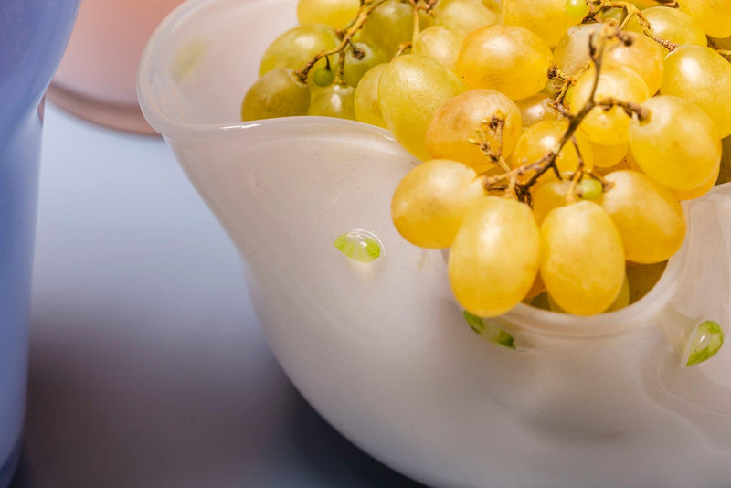 Vaso Centrotavola Ariette in vetro pasta colore soffiato a bocca Galbiati Milano