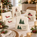 Simple Day | Set 20 Tovaglioli Natalizi in Carta 33×33 cm – 6 Decori