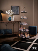 Portacandela  in vetro Righe Svasato EDG Enzo De Gasperi