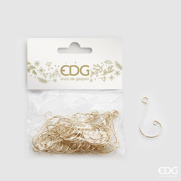 EDG Enzo De Gasperi | Set 30 pz ganci in metallo per decori Natale 2025