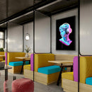 Schuller Busto quadro su tela con cornice e 💡 LED integrato 📐 80x120 cm.