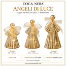 L'Oca Nera | Angeli di Luce Natalizi con Led - 3 Dimensioni