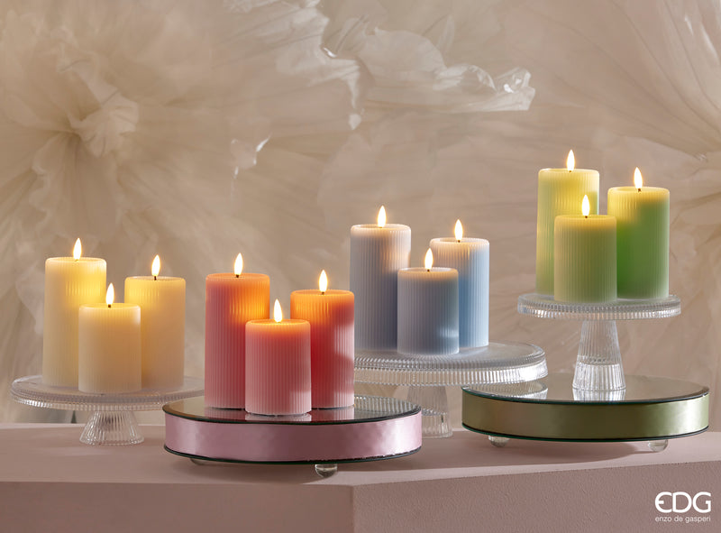 EDG Enzo De Gasperi |  Set 3 pz candela LED stile soffio Natale 2025