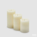 EDG Enzo De Gasperi |  Set 3 pz candela LED stile soffio Natale 2025