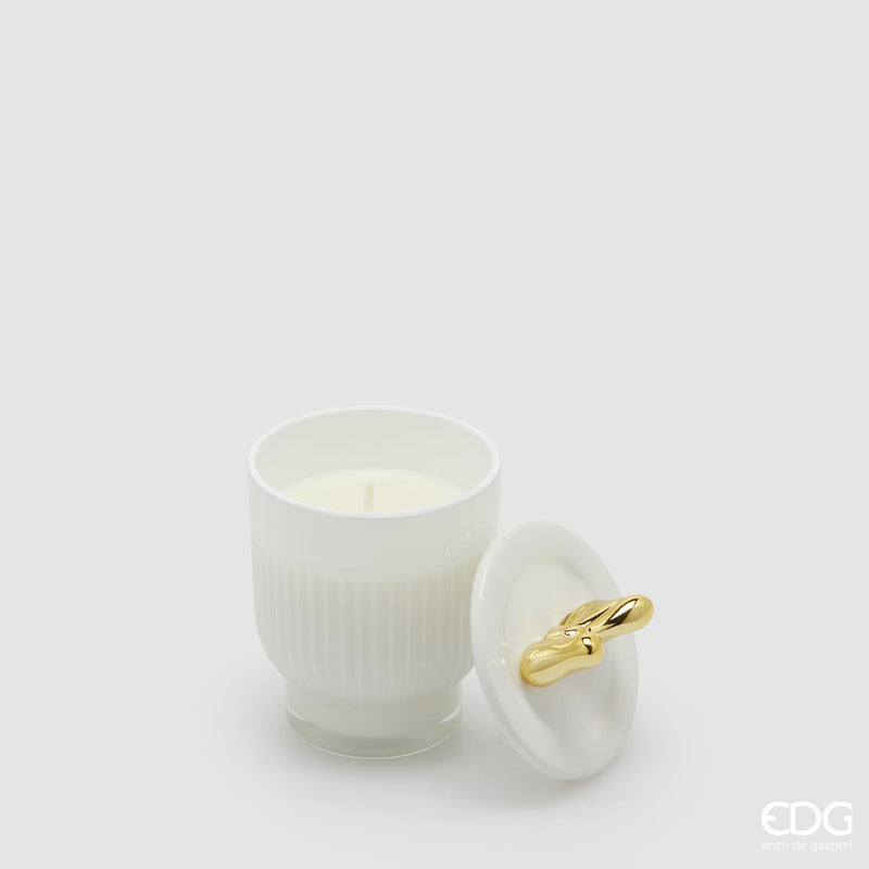 EDG Enzo De Gasperi | Candela profumata a fiocco con vaso in ceramica Natale 2025