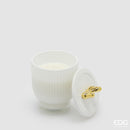 EDG Enzo De Gasperi | Candela profumata a fiocco con vaso in ceramica Natale 2025