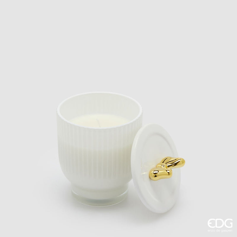 EDG Enzo De Gasperi | Candela profumata a fiocco con vaso in ceramica Natale 2025