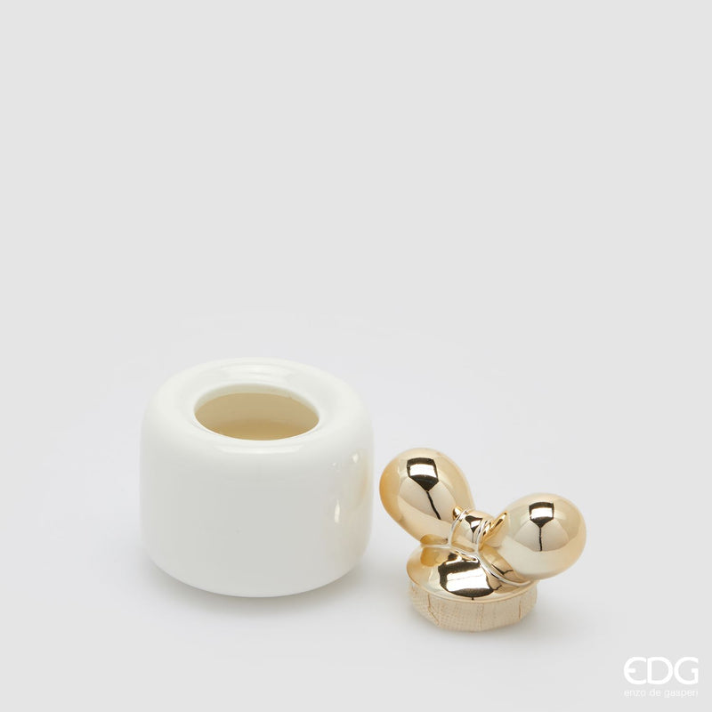 EDG Enzo De Gasperi | Candela a fiocco profumata in ceramica Natale 2025