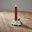 EDG Enzo De Gasperi | Candela LED con coroncina Natale 2025