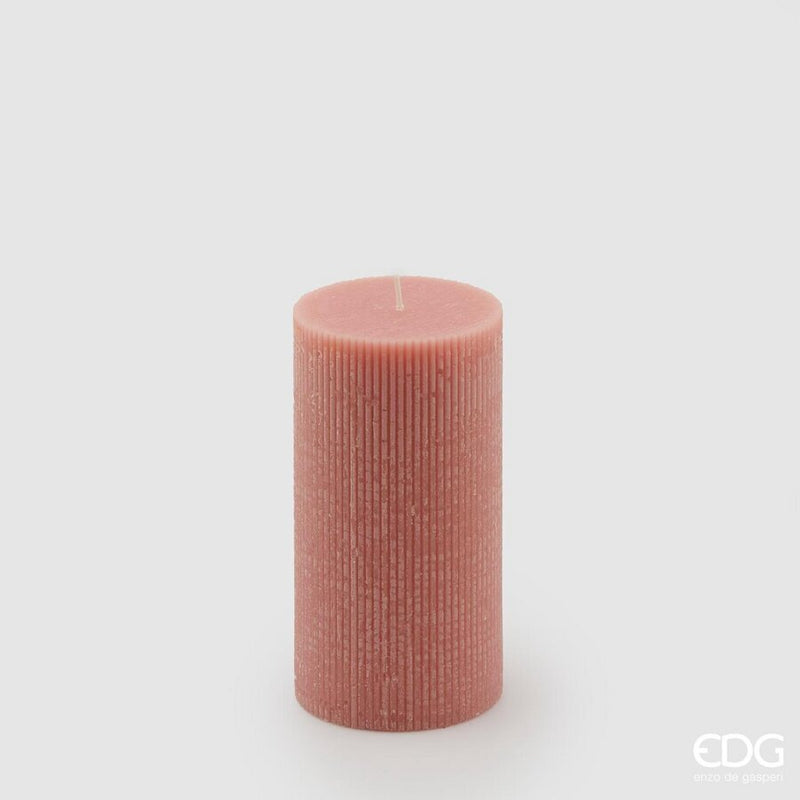 Enzo De Gasperi Candela Dorica Moccolo H15 Ø8 cm alla Vaniglia