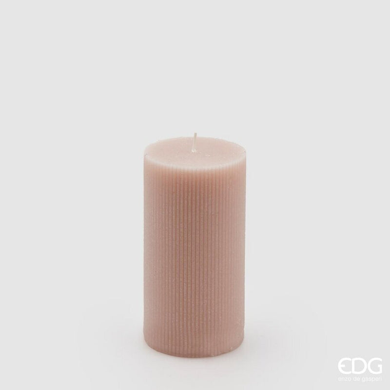 Enzo De Gasperi Candela Dorica Moccolo H15 Ø8 cm alla Vaniglia