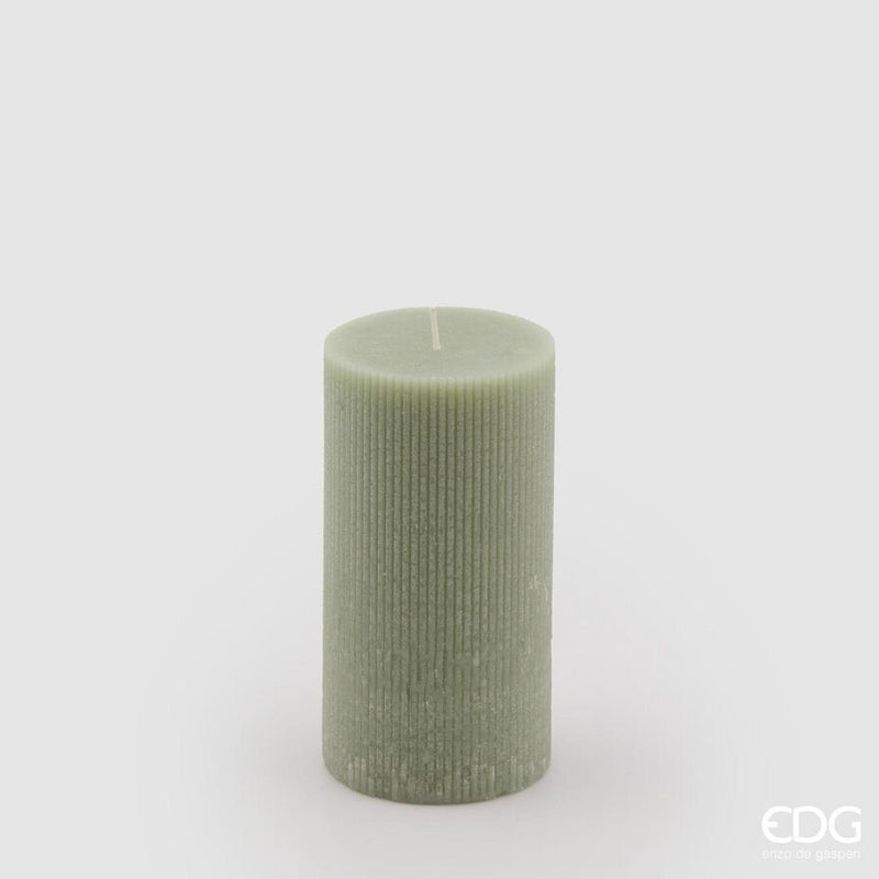 Enzo De Gasperi Candela Dorica Moccolo H15 Ø8 cm alla Vaniglia