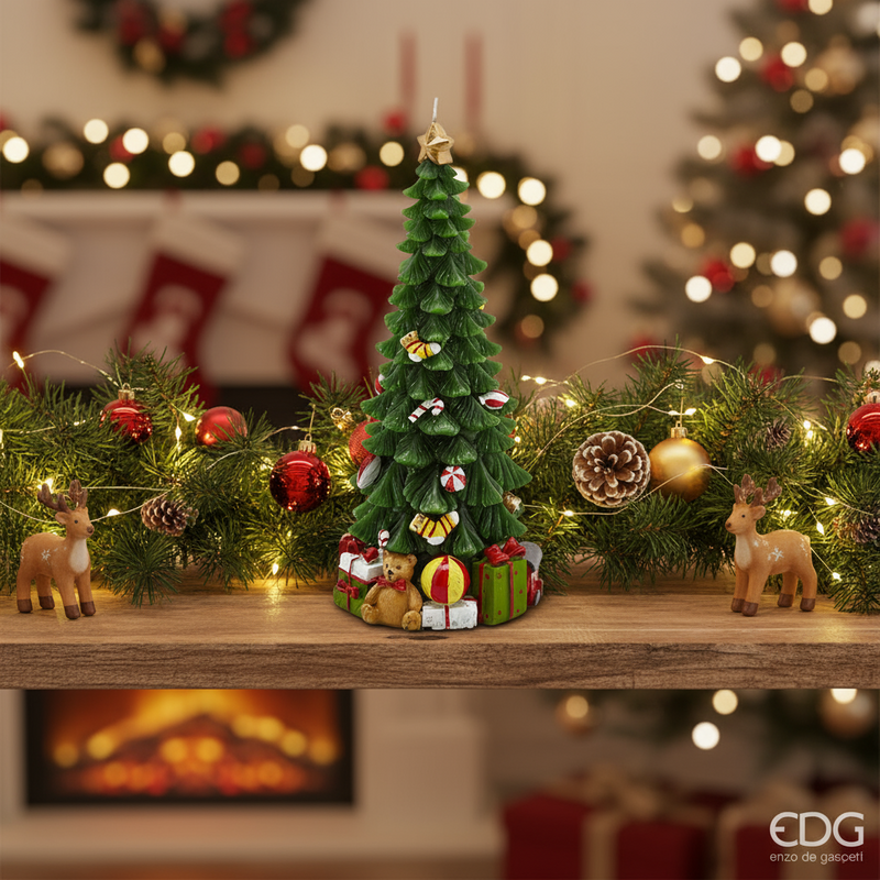 EDG Enzo De Gasperi | Candela a pino decorato Natale 2025