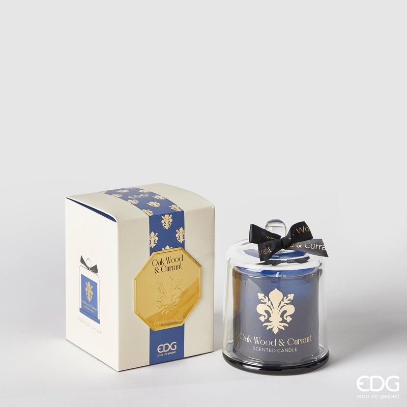 Candela Profumata GOLDLILY H 13 con cupola vetro EDG Enzo De Gasperi