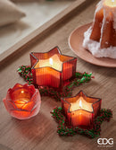 EDG Enzo De Gasperi | Portacandela testa di tulipano in vetro Natale 2025