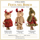 L'Oca Nera | Festa nel Bosco Decorazione Natalizia - 3 Decori