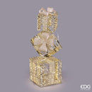 EDG Enzo De Gasperi | Decoro pacco di Natale a strisce con microled Natale 2025