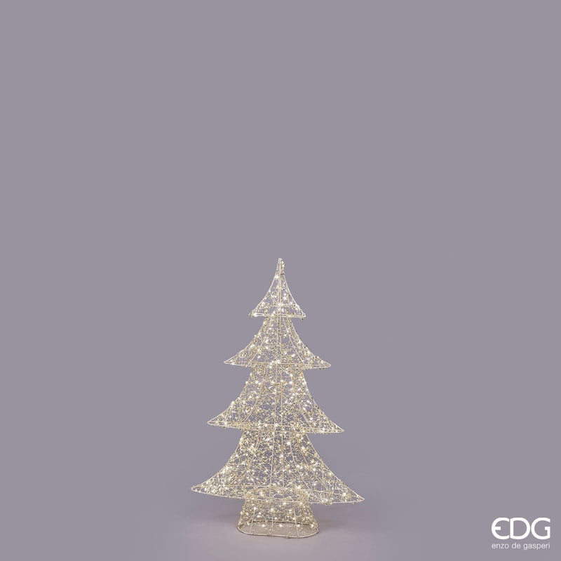 EDG Enzo De Gasperi | Albero in metallo con microled e perle Natale 2025