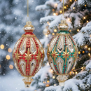Enzo De Gasperi | Decoro Fuso con Stelle Natale - 2 Colori