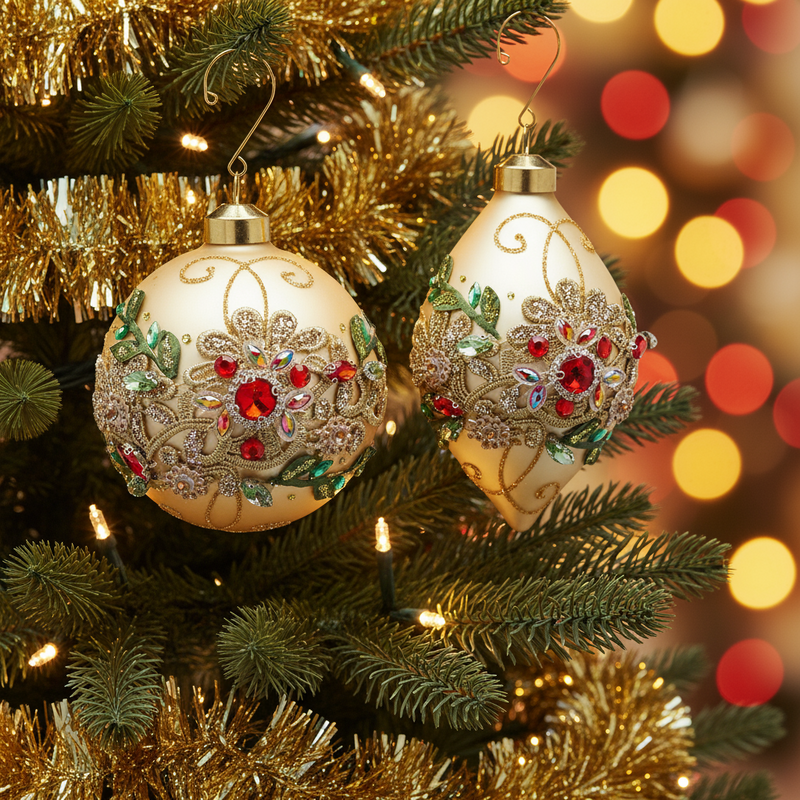 EDG Enzo De Gasperi | Palla/fuso decorativi in Vetro Natale 2025