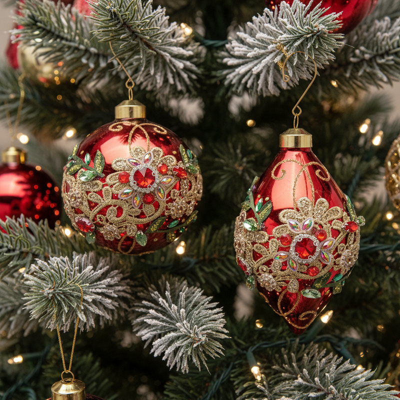 EDG Enzo De Gasperi | Palla/fuso decorativi in Vetro Natale 2025